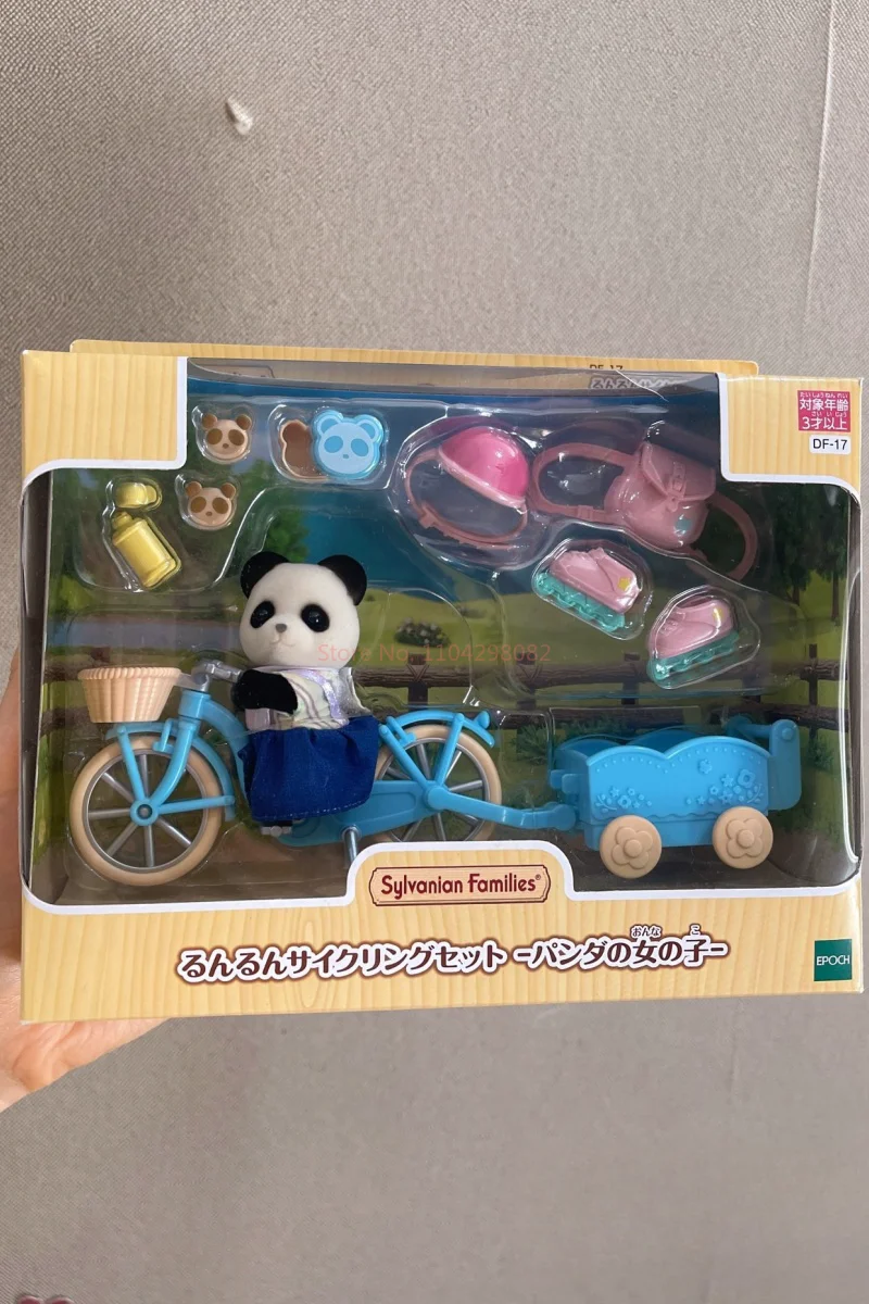 2024 original sylvanian famílias série orelha raposa gota coelho jogando casa brinquedos família anime boneca brinquedo ornamento criança presentes de natal