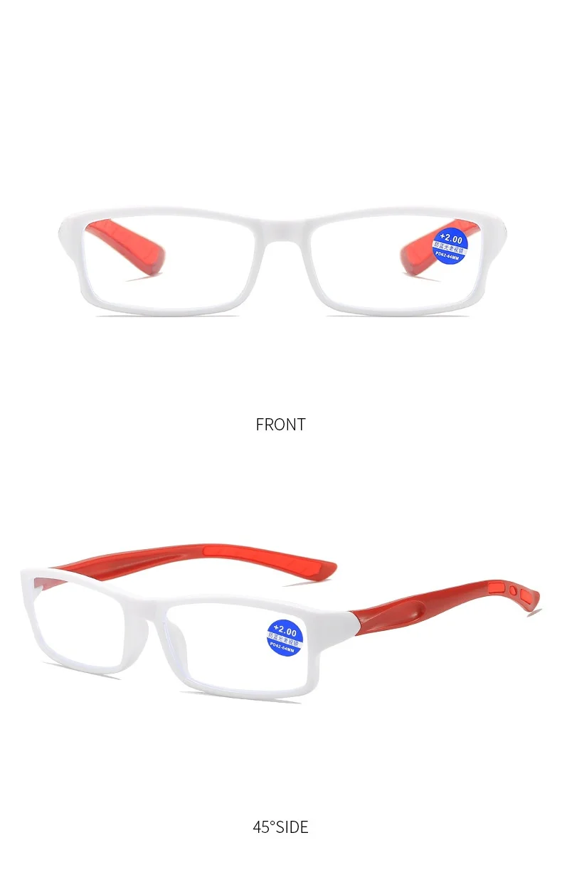 Sportliche Herren-Lesebrille, quadratische Computerbrille zum Lesen, blau, Vintage, Presbyopie, Hyperopie, optische Gläser +1.0 +1.5 +2.0 +2. – Detail 10