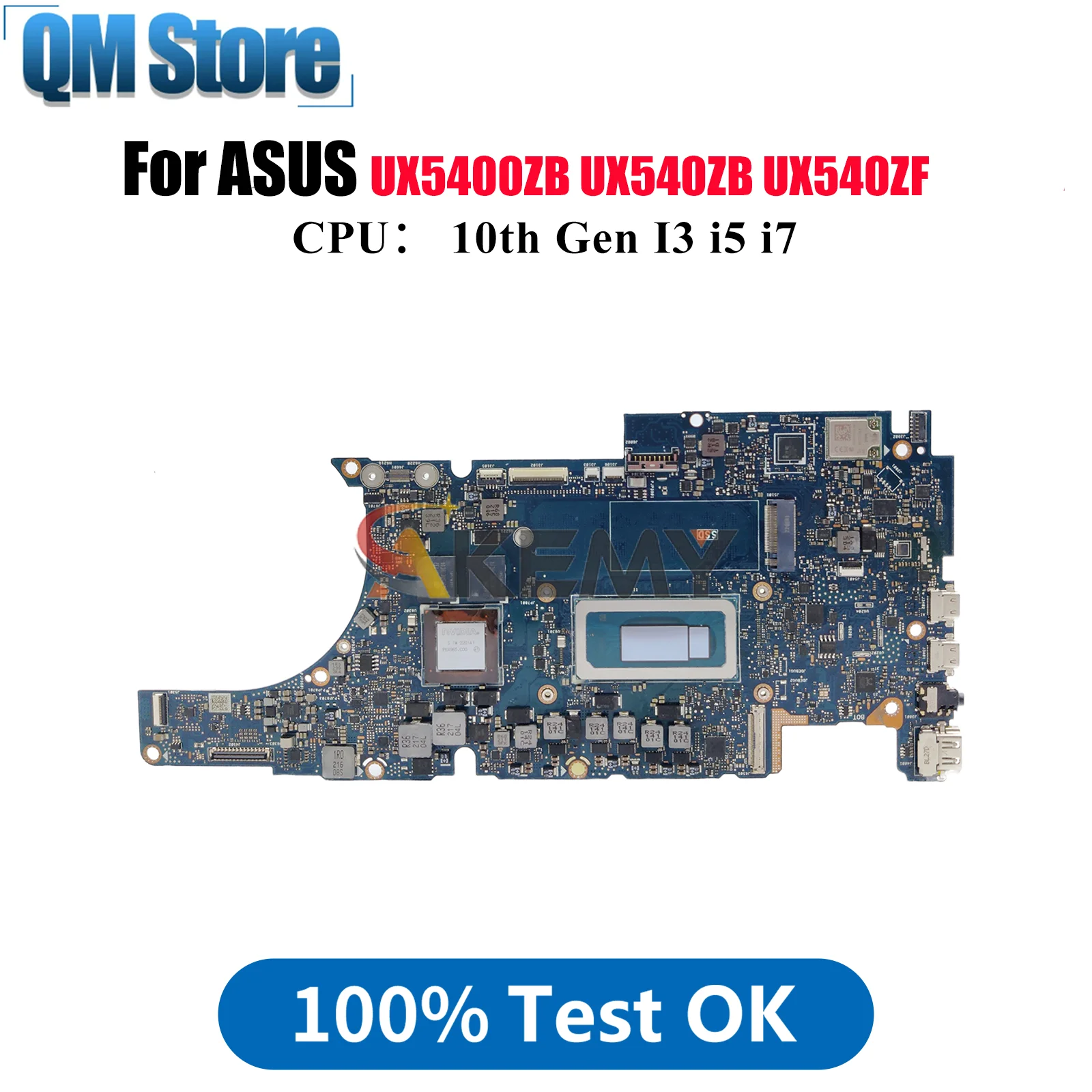 UX5400ZB Laptop Motherboard For ASUS UX540ZF P5400ZB UX540ZB RX5400ZF BX5400ZB UX5400 BX5400ZF Mainboard With 10th Gen I3 i5 i7