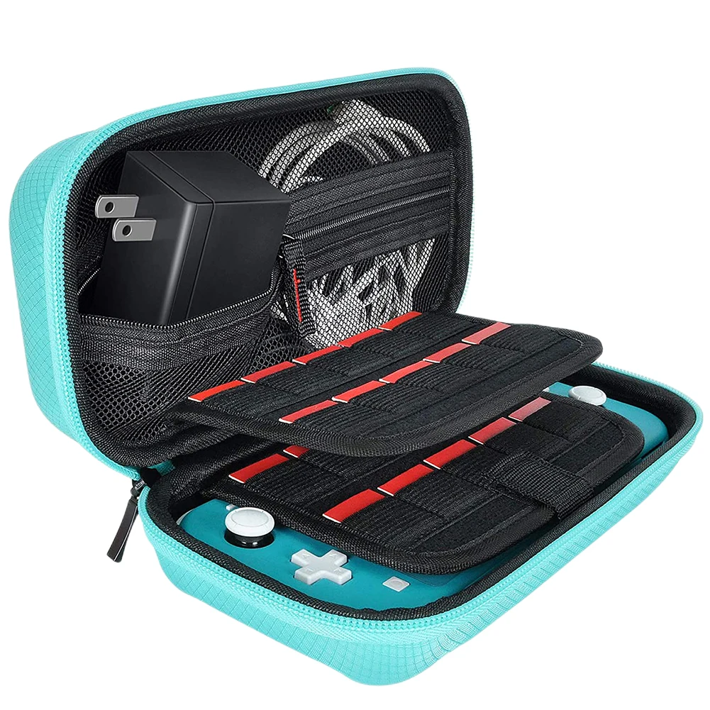 Travel Protection Suitcase Thickened Game Console Protection Bag Scratch-resistant Double Compartment Dustproof for Switch Lite