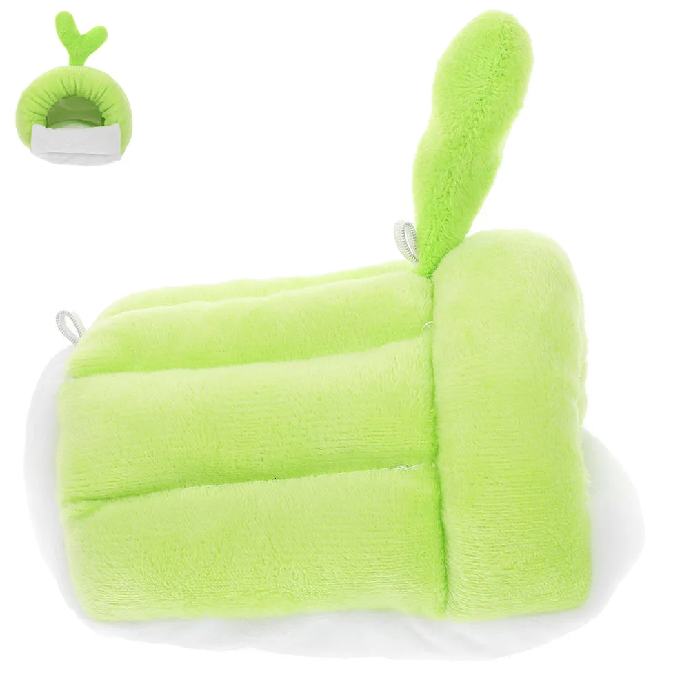 

Pet For Hamsters Guinea Pigs Cozy Cotton Winter Small Animal Portable Hut Eco-Friendly Material Warm Bed For Hamsters Winter