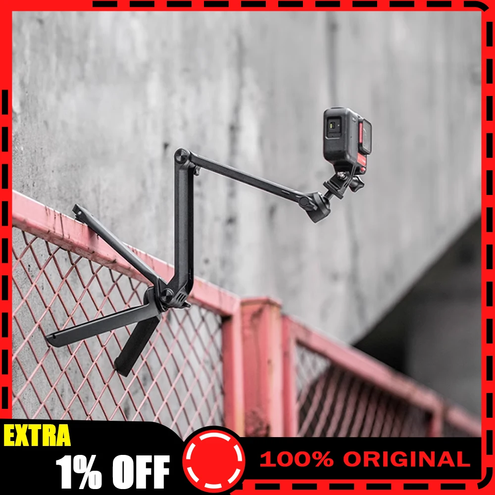 

PGYTECH 3 Way Tripod Caplock Mantispod Z Hand Grip For GoPro Hero 12 11/ Insta360/ DJI Osmo Action 4/3 POCKET 3 / Smartphone