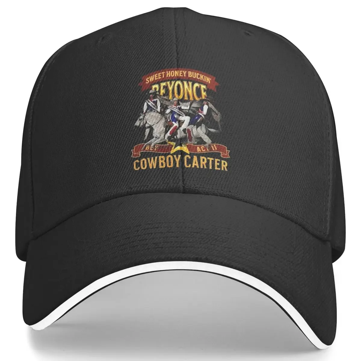 Cowboy Carter A Retro Baseball Cap Music Album Casual Trucker Hat Summer Men Adult Running Hippie Snapback Cap