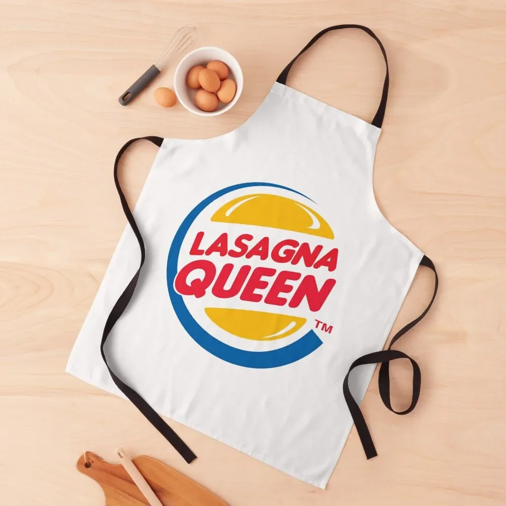 

Lasagna Queen Perfect Piece For Lasagna Lovers Apron waterproof for women men's barbecue Women's Dresses Apron