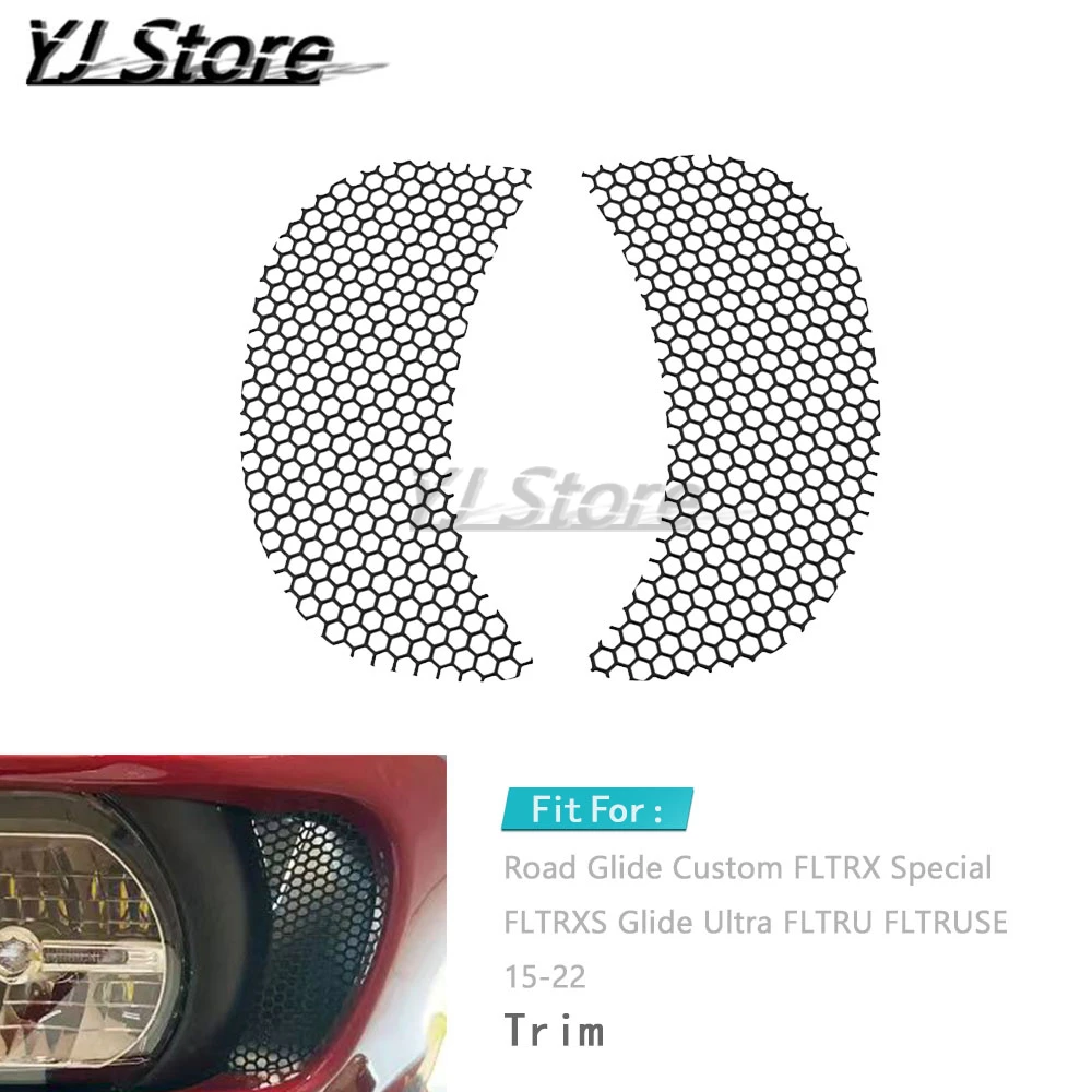 

Подходит для Harley Road Glide Custom FLTRX FLTRXS Glide Ultra FLTRU FLTRUSE 15-22, обтекатель мотоцикла, сетчатая решетка, боковое вентиляционное отверстие, экран