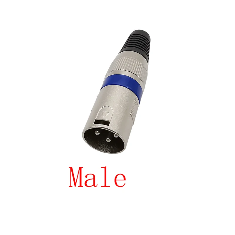 3 Pin XLR Male / Female Connector Microphone Audio Cable Repair DIY Soldering Type XLR 3 Pole Socket Plug Audios Mic Connectors