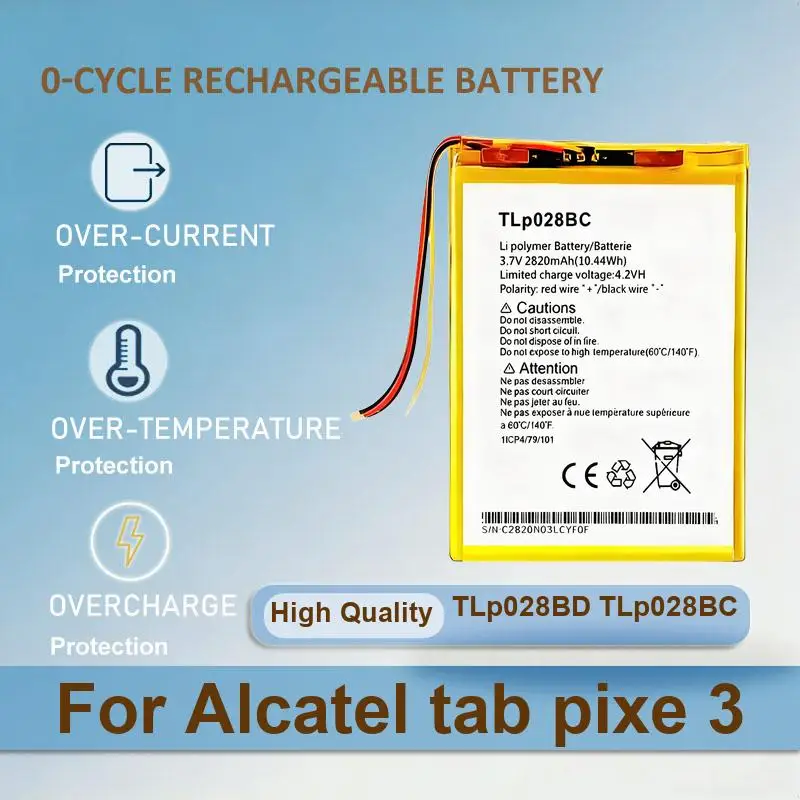 Batería para Alcatel joy Tab 2 TLp040M7 One Touch POP 7 Pixi 8 P310A pixe 3 LTE/Pixi 7.0 4G TLp053B1 TLP058A2