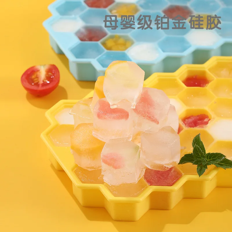 4/2/1PCS 148 Cube Silicone Ice Large-capacity Cube Mold Ice Trays Food Grade Ice Maker BPA Free Reusable Ice Maker with Lids