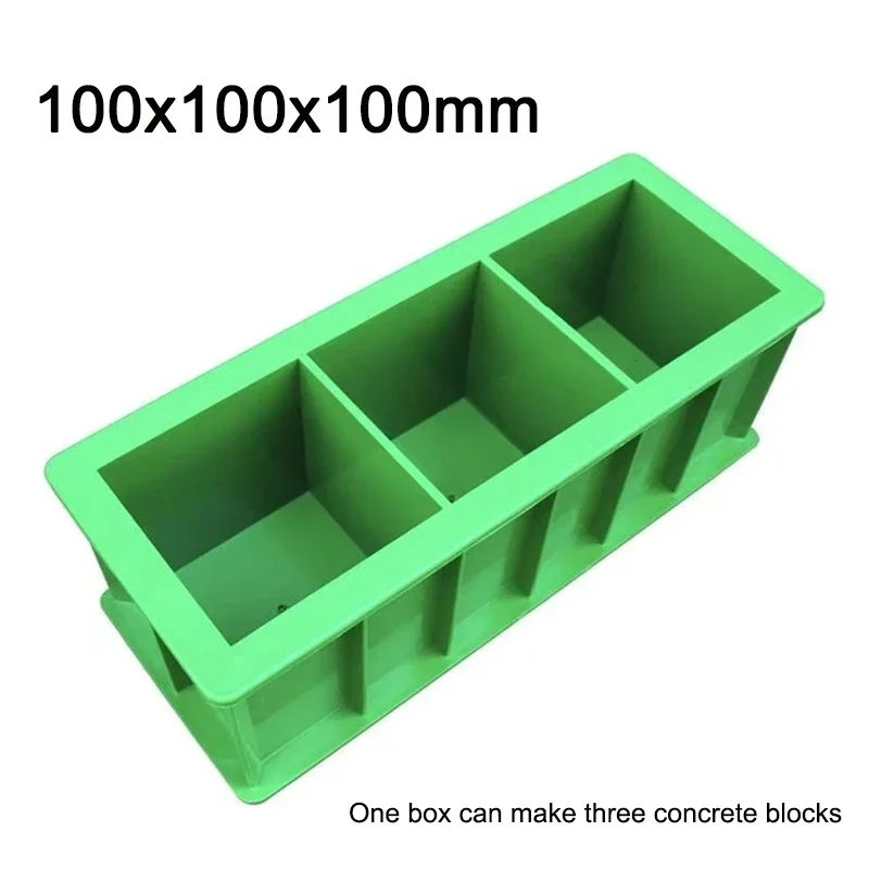 100x100x100mm Concrete Test Module Engineering Compression Test Mold High Strength ABS Plastic Triple Test Block Box