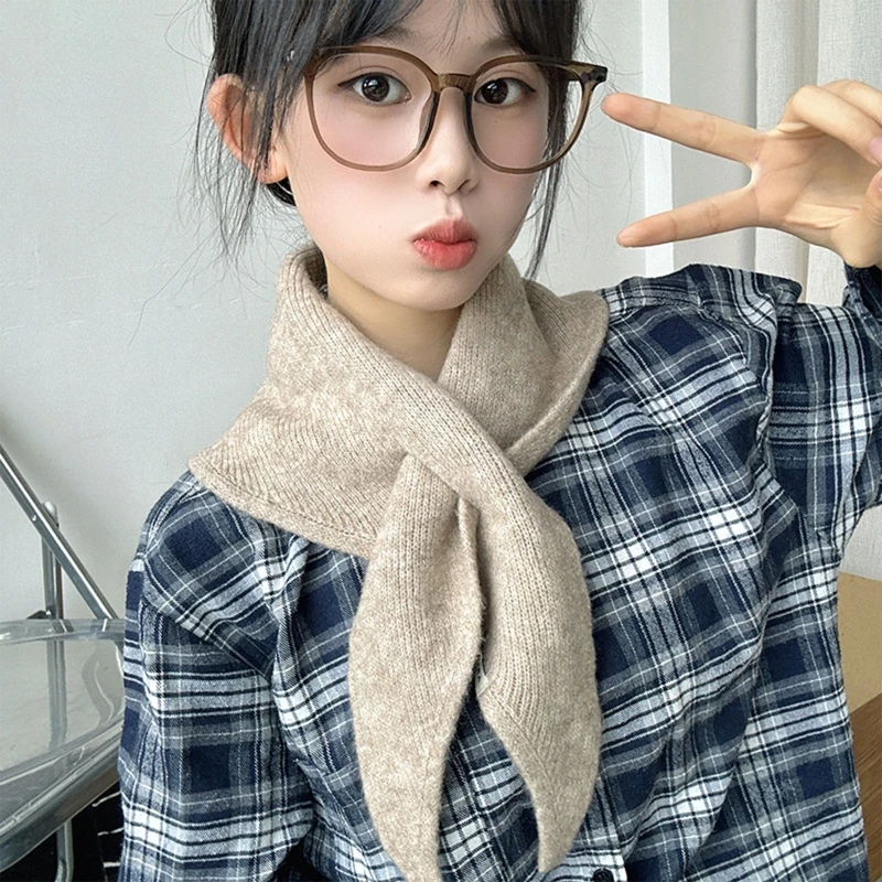 Shawl Scarf Casual Scarf Neckerchief Warm Scarf False Collar Scarf Warm Winter Cycling Windproof Detachable Wrap image 4