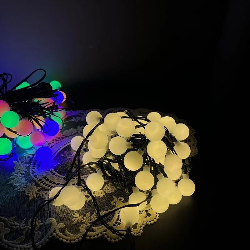 10m 100led Solar Garden Lights Led String Light Ball Solar Fairy Light  for Decorate Christmas Trees Party