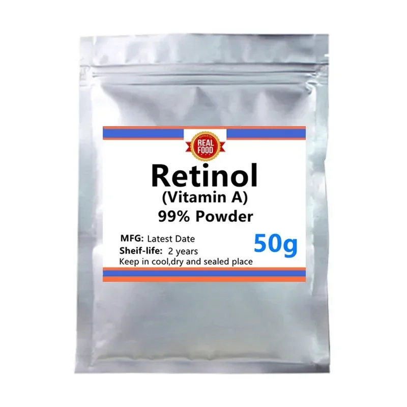 50-1000g 99% Retinol / Vitamin A,Free Shipping