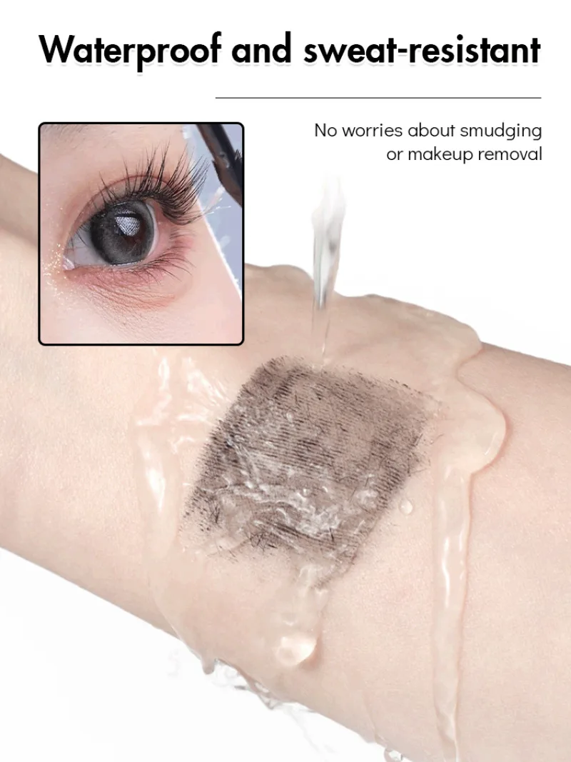 Mascara allungante mascara impermeabile a doppia testa con bilanciere senza sbavature Mascara a doppia testa