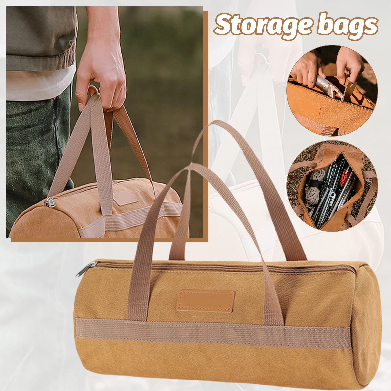 

Portable Ground Nail Pouch Durable Tent Pegs Nails Bags For Outdoor Hiking