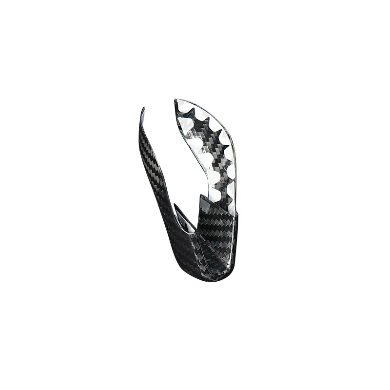 Genuine Carbon Fiber Car Gear Shift Decor Sticker Kit