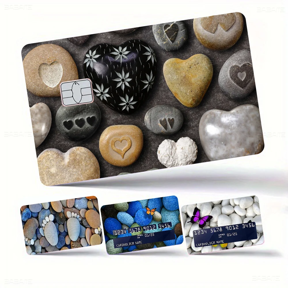 Stone Anmie Sticker Film Skin Cover For Credit Card Debit Bank Card Front