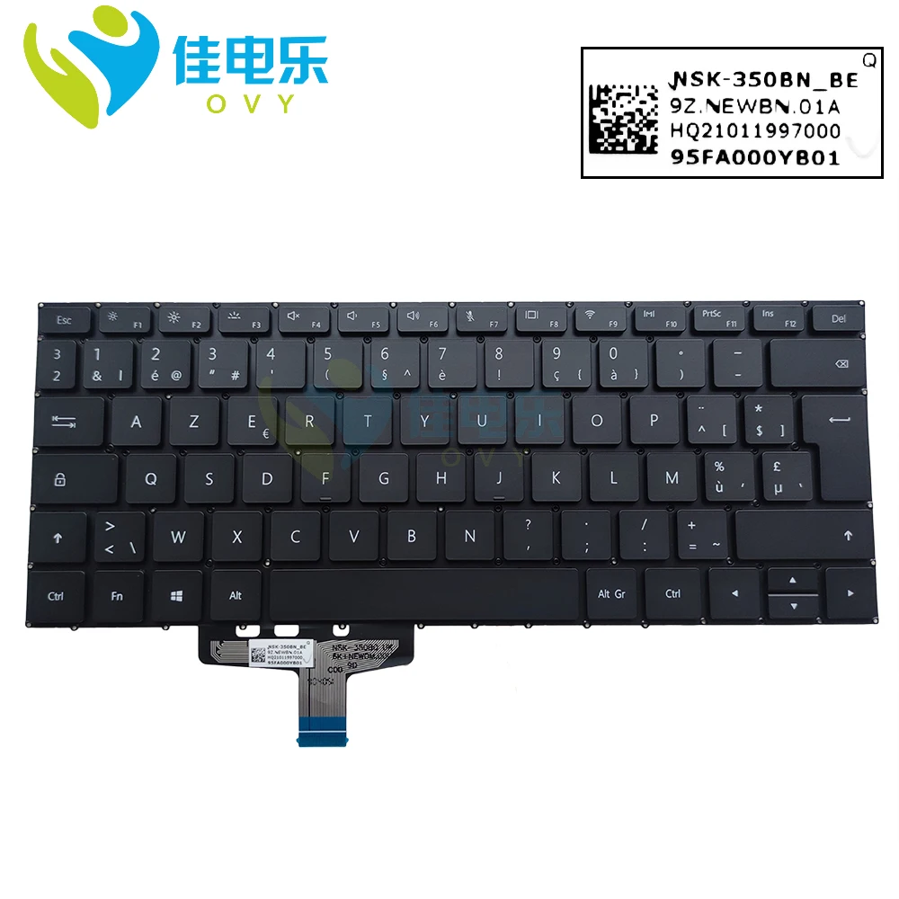 UK Belgium French Backlit Keyboard For Huawei MateBook 13 WRT-W09 WRT-W19L W29 HN-W19R HN-W29R WRT KPL W00 FR AZERTY Keyboards