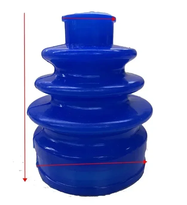 Blue Silicone Outer CV Boot Constant Flexible Velocity Joint Stretchy Flexi CV Boot Gaiter Clamps Kit Anti-aging Wear Resistance