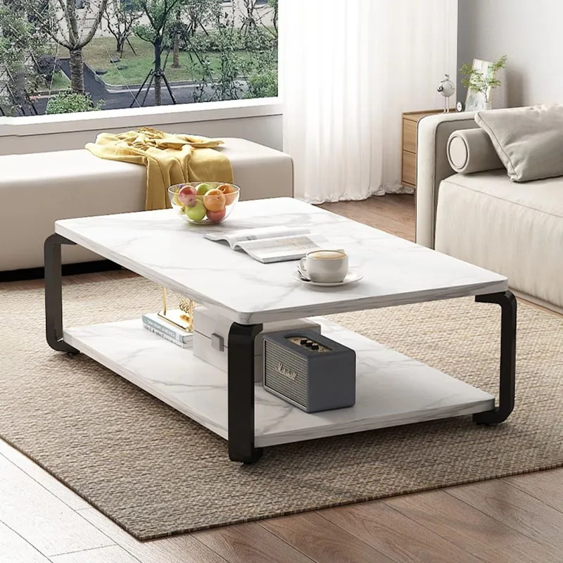 Chinese Style Coffee Tables Living Room Simple Light Luxury Square Coffee Tables Minimalist Modern Couchtisch Home Furniture