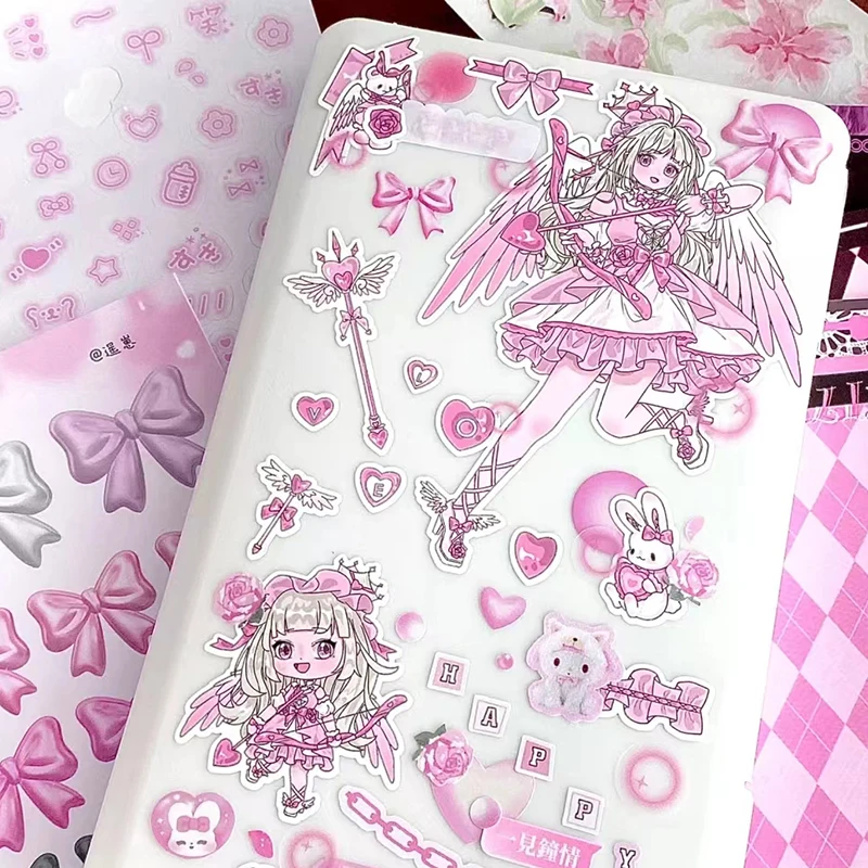 New Cute Cool Sweet Maid Girl Stickers Diary Scrapbooking DIY Album Decoration Sticker Aesthetic Personalized Kawaii Stationery
