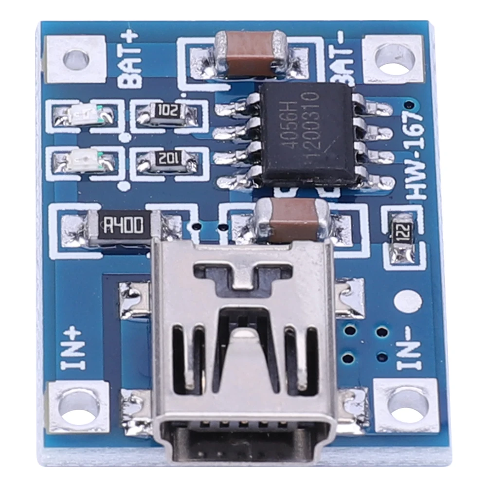 TP4056 Battery Charging Module DC4.5-5.5V Mini USB Mini Battery Charger Board with Indicator Light for Lithium Batteries