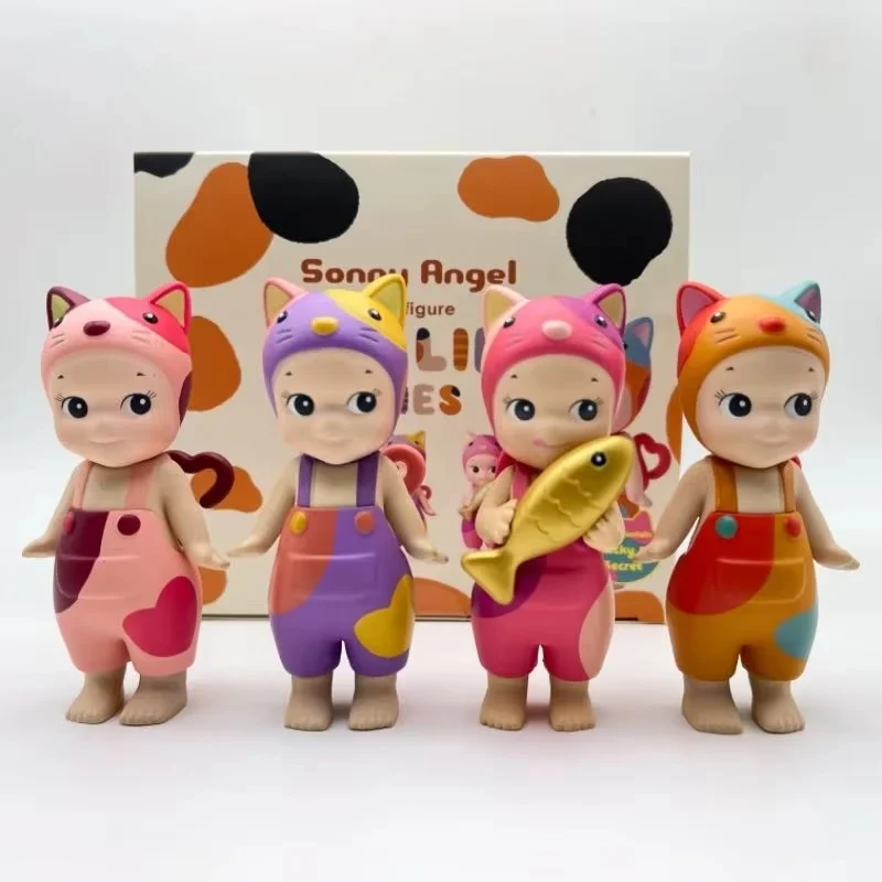 Sonny Angel Mini Figuur Cat Life Serie Konijn Verrassing Blind Box 4-soorten Tideplay Toy Cure Doll Lucky Mascot Gift Toys