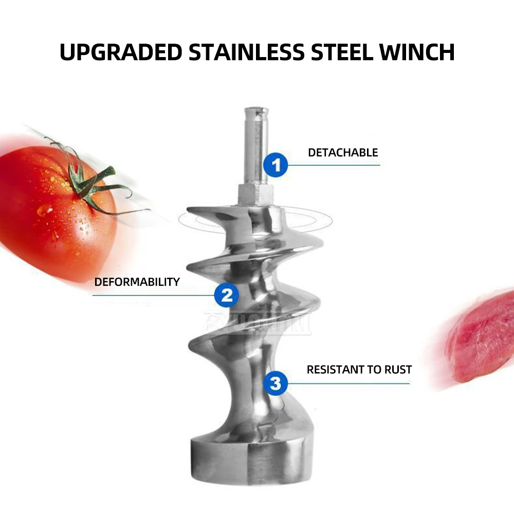 مفرمة لحم من الفولاذ المقاوم للصدأ صغيرة متعددة الوظائف Picador Eltricaico ماكينة خلط اللحوم المكتبية الأوتوماتيكية بالكامل ماكينة المطبخ الكهربائية