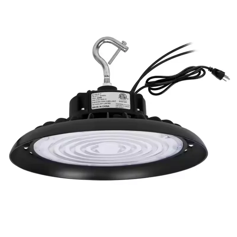 

ETL Certified Nature White 4000K LED High Bay Light 150W 0-10v Dimmalbe UFO High Bay LED Shop Light for Warehouse Shop Barn Gym