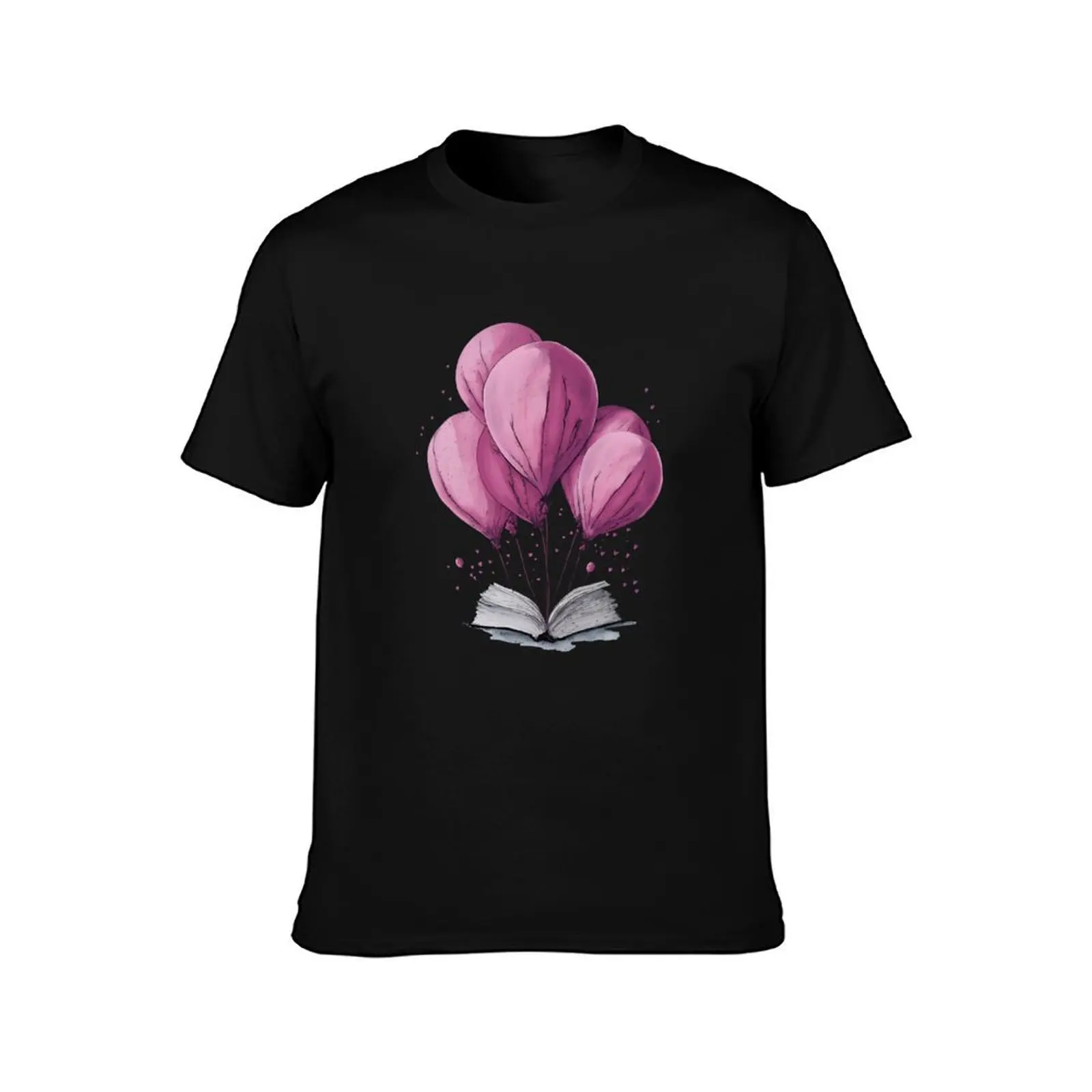 Reading books and dream up, pink baloon growing from book, Book Sticker, bookworm gift for reader,student gift, lover bo T-Shirt
