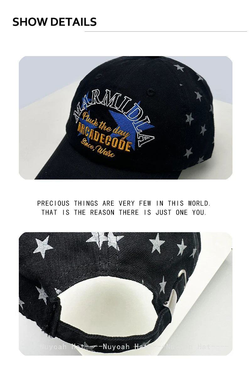 Neue Baseballkappen im Preppy-Stil für Damen und Herren mit koreanischen gestickten Buchstaben, Sonnenschutz, vielseitig einsetzbar, Farbblock-Design, modische Schirmmützen – Detail 3