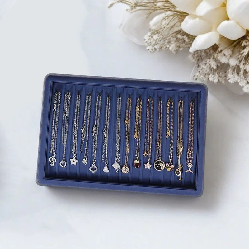 ستوكات مجوهرات عرض صينية مجوهرات تخزين البليت لقلادة الإسورة حلقة القرط سوار مكافحة صينية تخزين #3