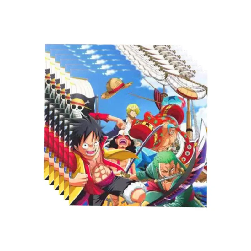 لوازم الحفلات من قطعة واحدة من الرسوم المتحركة لوفي للاستعمال مرة واحدة، أكواب بالونات لتزيين أدوات المائدة #4