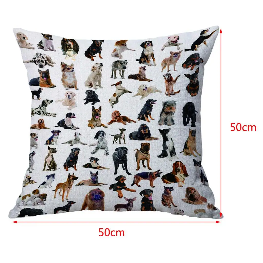 Cartoon Animal Pattern Pillowcase for Kids Decorative Cushion Cover Sofa