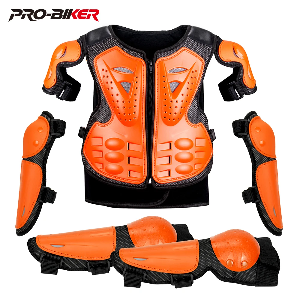 

Child Kids Body Armor Protection Vest +Knee +Elow Protection Motocross Armor Vest Suit Skiing Skating Motorcycle Care Armor