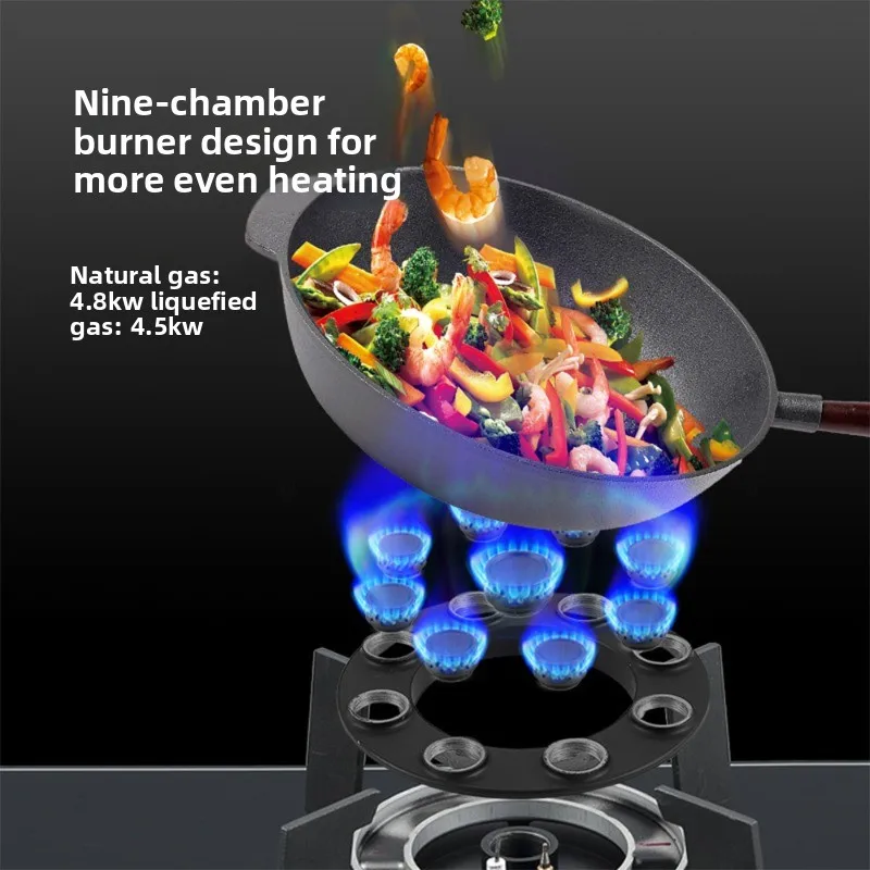Commercial Electric Stove Nine-cavity Magic Disc Flipping Burner Gas Stove Induction Cooker Two-in-one Electrical Dual-purpose