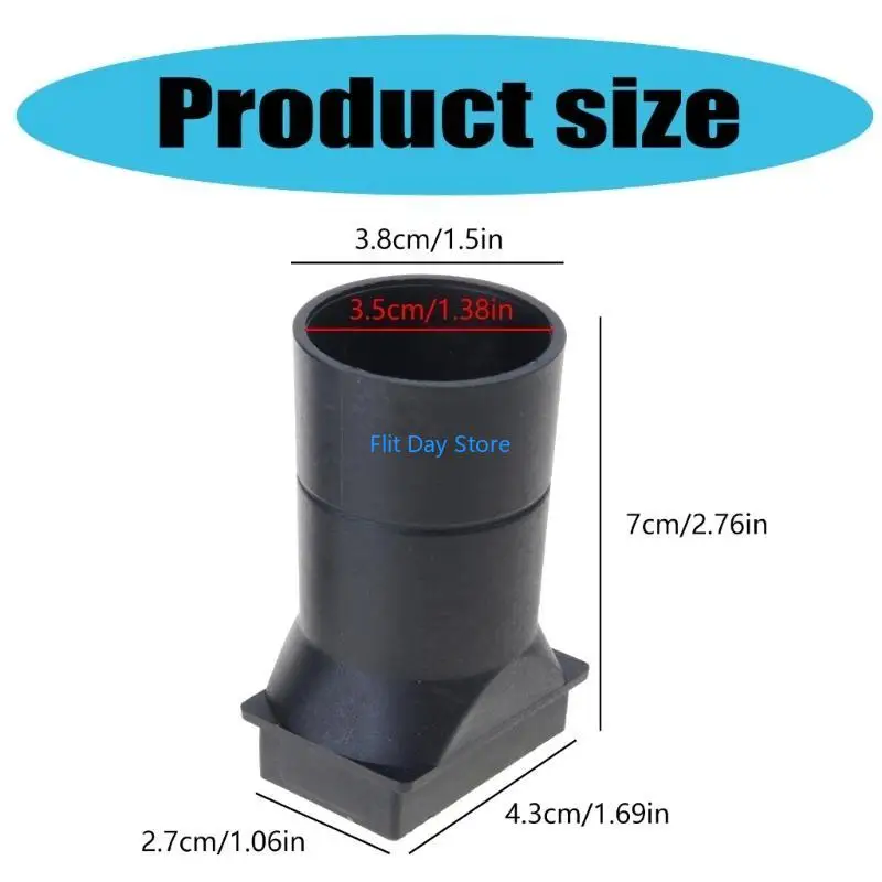 Tubería conducto aire F92C universal 38 mm para ventilador barbacoa 110x110x28 mm 12v 24 V.