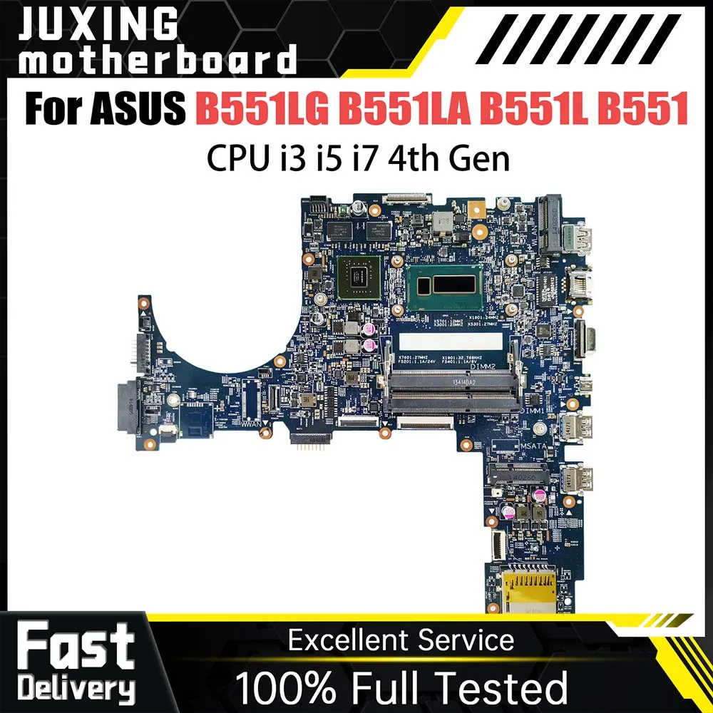 

Notebook B551LG Notebook Mainboard For ASUS PRO ADVANCED B551LA B551L B551 Laptop Motherboard i3 i5 i7 CPU GT840M DDR3