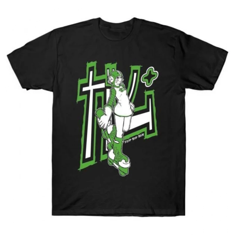 

0409 Jet Set Radio Cute Video game Gift t shirt for Anime lover Short Sleeve Graphic Tee Y2K clothes All size cartoon Tops