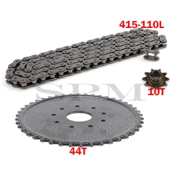 415 with drive sprocket and chain 110 links suitable for 49CC 60CC 80CC motorcycle