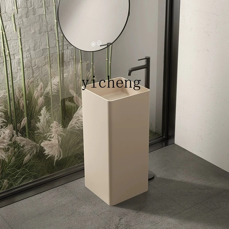 Zz الحجر الاصطناعي فندق B & B حوض غسيل منزلي حوض غسيل عمود أرضي متكامل