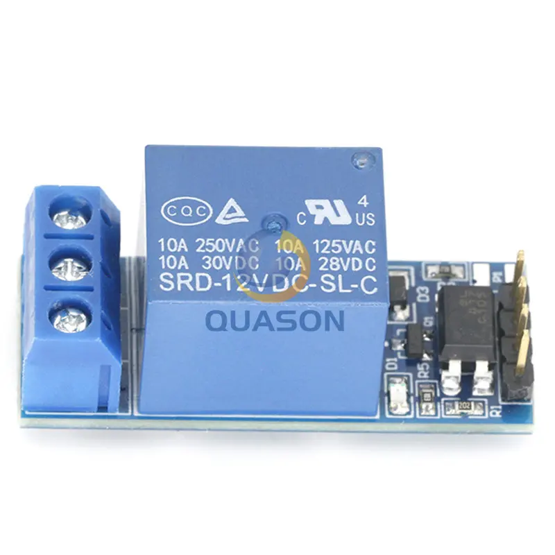 With optocoupler one 1 channel relay module 12V, fully compatible with 3.3V and 12V Signal, relay control