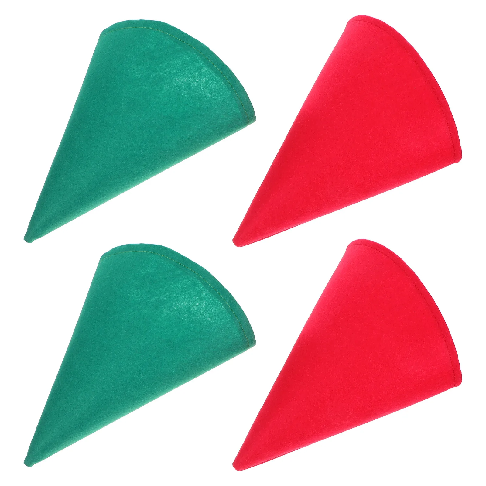 

4 Pcs Dwarf Hat Christmas Hats Elf Cone Accessories Party Felt Dress-up Costume Gnome Men and Women