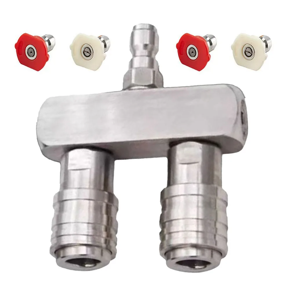 

High Pressure Washer Nozzle Tip 2-in-1 Dual Power Washing Nozzle 1/4 Inch Quick Connect 5000 PSI For Power Cleaning Tool Parts