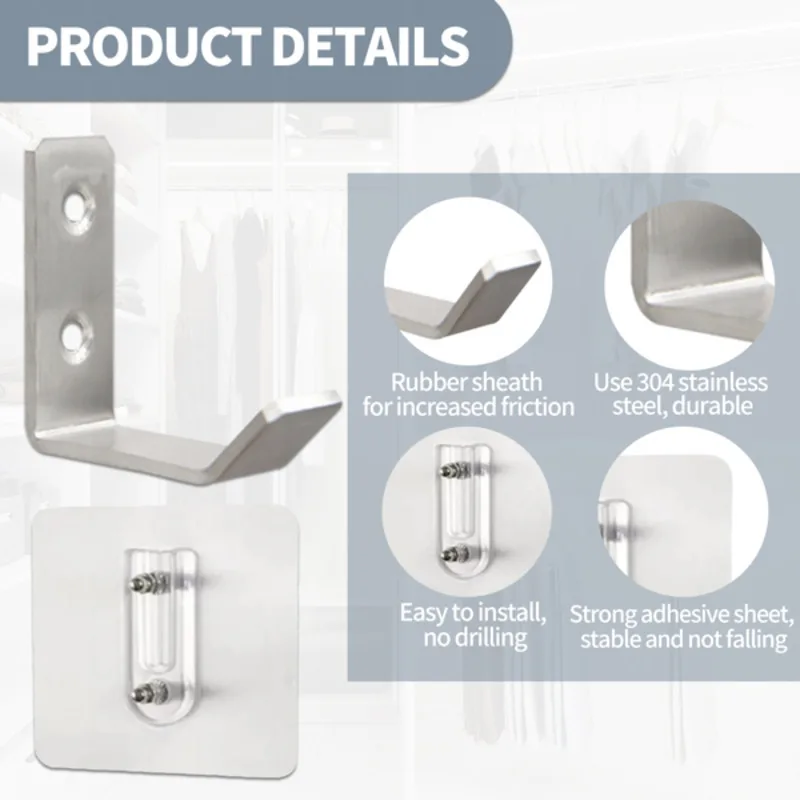 

L-shaped Practical Multi-functional Hook For Cabinets Wardrobes Bathrooms Kitchens Living Rooms Adopting Classic L-shaped Design