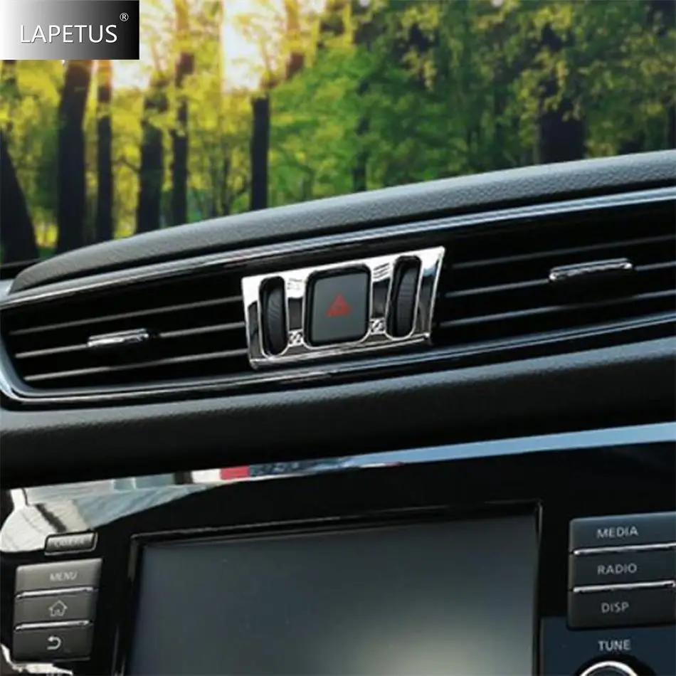 

Car Center Warning Lamp Light Switch AC Air Vent Accessories Cover Trim For Nissan Qashqai J11 2014 - 2020 / Murano 2015 - 2018