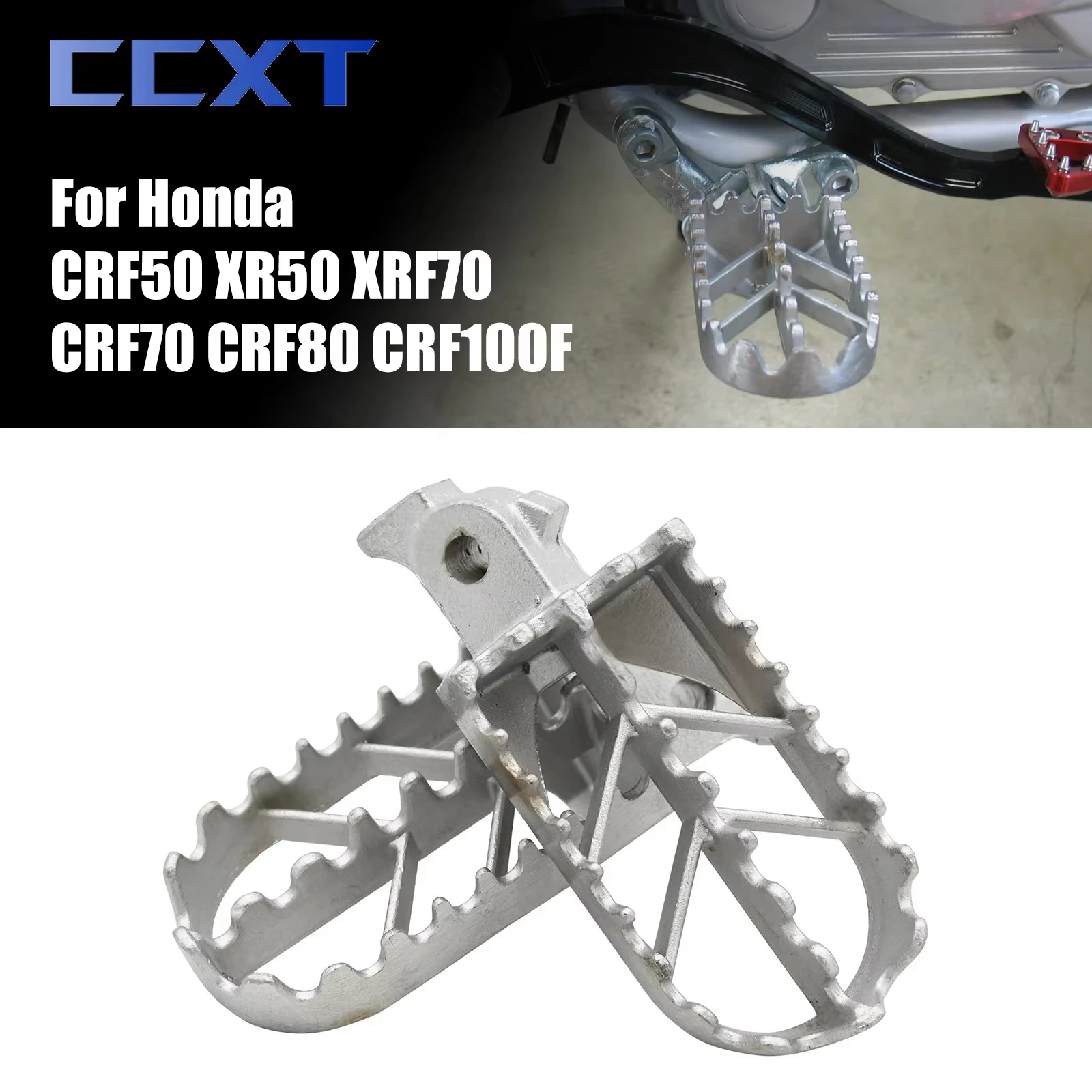 

Motorcycle Stainless Steel Rests Pedals Foot Pegs For Honda CRF50 XRF70 CRF70 CRF100F XR50 Universal Motocross Footpegs Parts