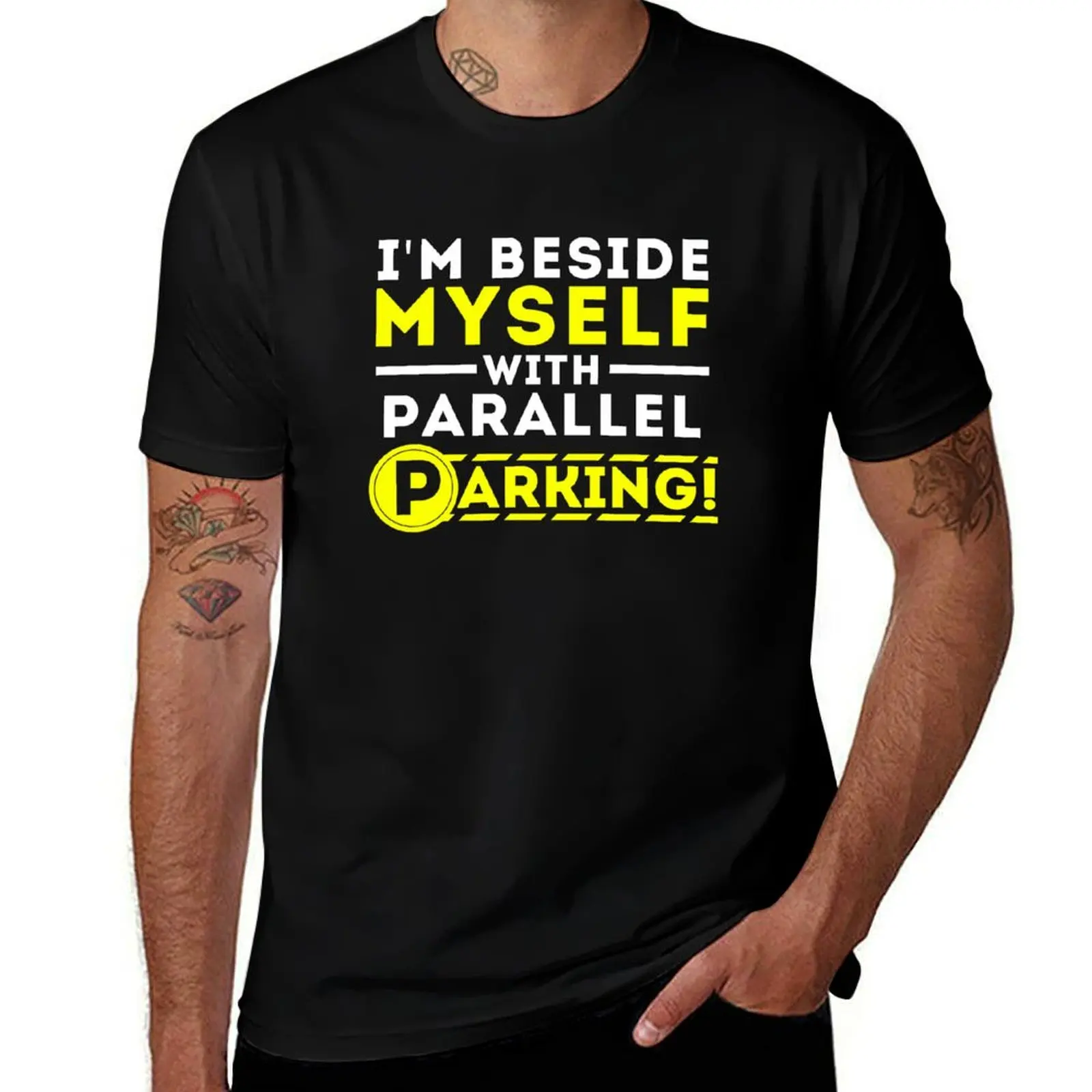 Funny New Driver Parallel Parking Rookie T-Shirt anime stuff oversized graphic tee mens vintage t shirts