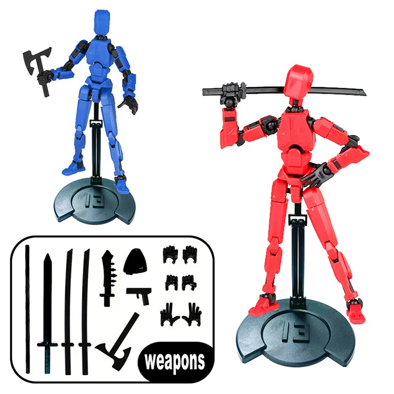 Multi-Jointed Movable Shapeshift Robot 2.0 3D Printed Mannequin Dummy 13 Action Figures Toys Kids Adults Parent-children Game