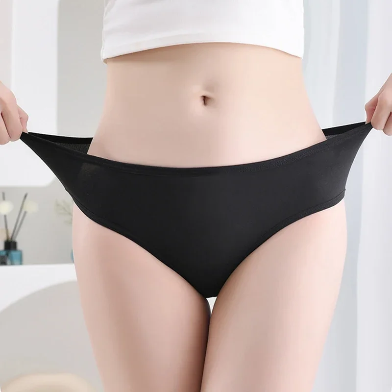 7 Pcs/Lot Plus Size Underwear Women\'s Panties Cotton Girl Briefs Sexy Lingeries Shorts Underpant Solid Panty Female Intimates 4X