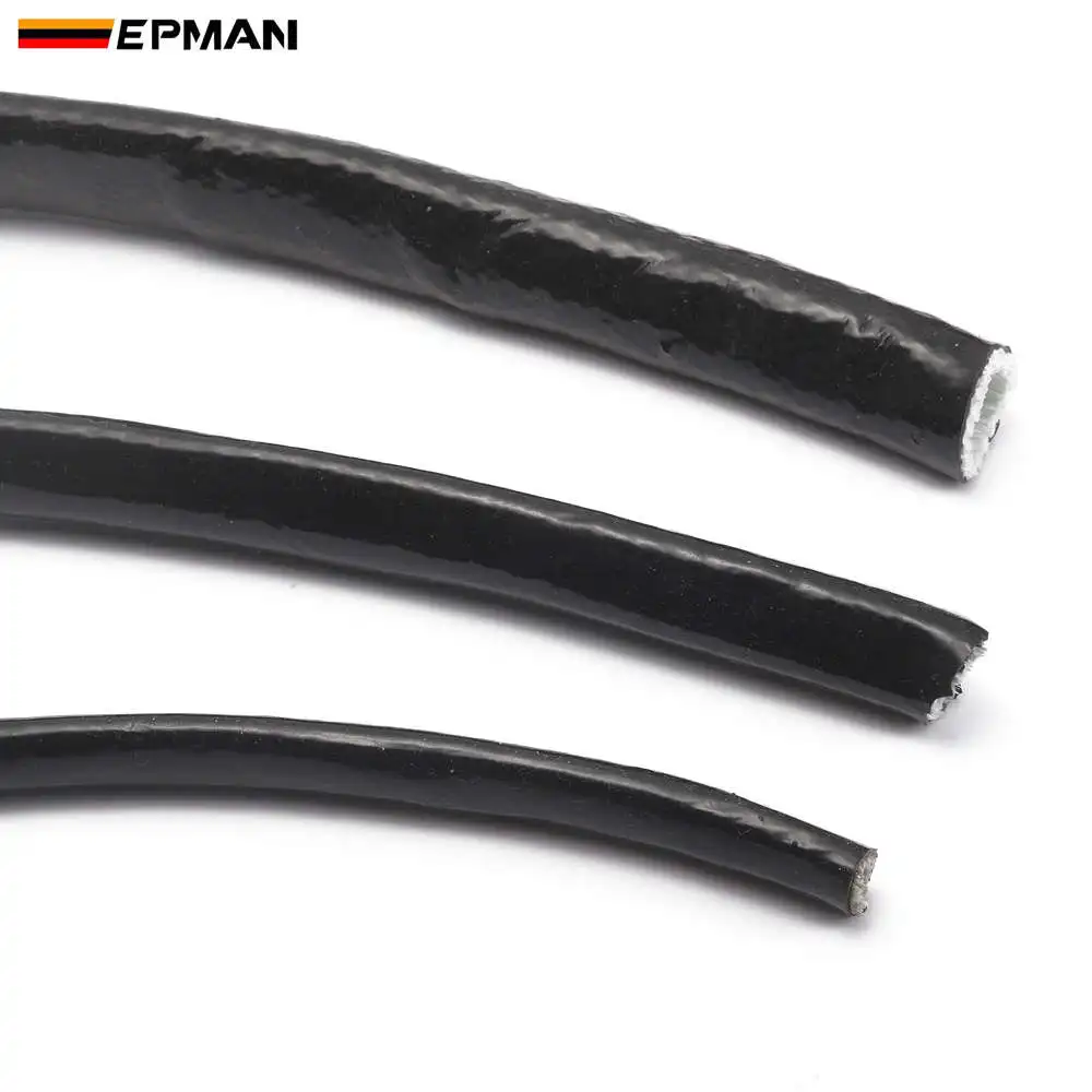 AN8 Vulcan Fire Sleeve Fire Braid Flame Shield Black 1/2X1M ID:13MM For BMW E39 5 series Facelift 2000-2003 EP-FHGAN8